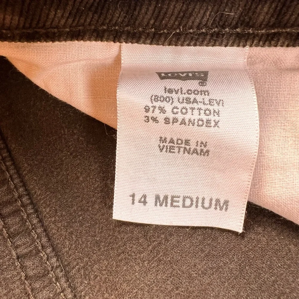 Sold not for sale-!Levis slender bootcut 526 corduroy jeans- 14 M - Picture 4 of 6